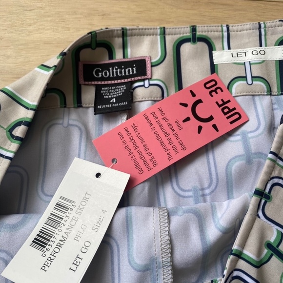 Golftini Brand Golf Performance Skort With SPF30 Size 4 NWT - Picture 6 of 7
